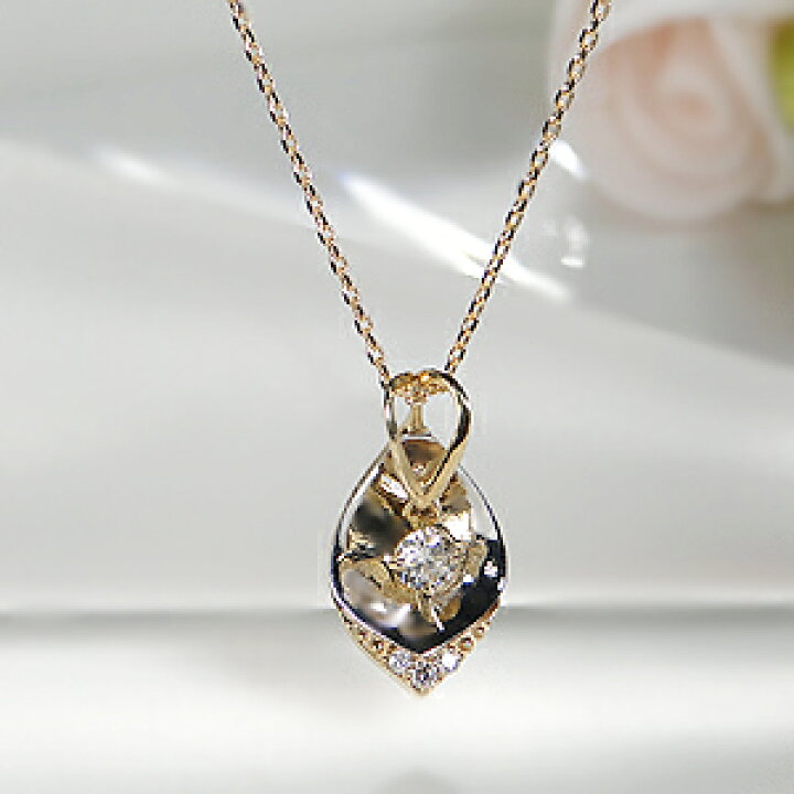 楽天市場】K18YG/WG/PG ダイヤモンドネックレス ペンダント ジュエリー 