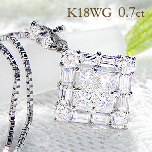 【楽天市場】 K18YG/WG/PG【0.70ct】ダイヤモンド ペンダント
