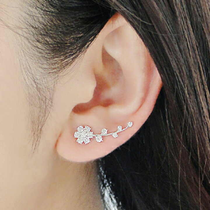 楽天市場】K18YG/WG/PG【0.8ct】豪華 フラワー ダイヤモンド ピアス  