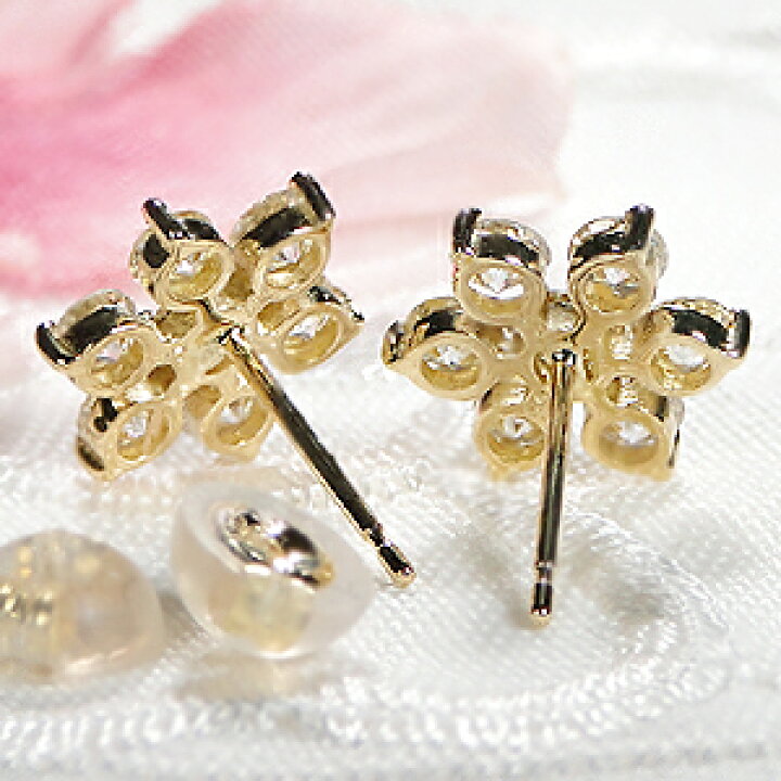 楽天市場】K18YG/WG/PG【1.0ctUP】ダイヤモンド ピアス【Very Light 