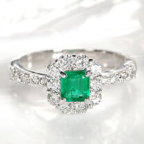 楽天市場】エメラルド リング（カラット数0.5 ～ 0.59ct）（レディース  