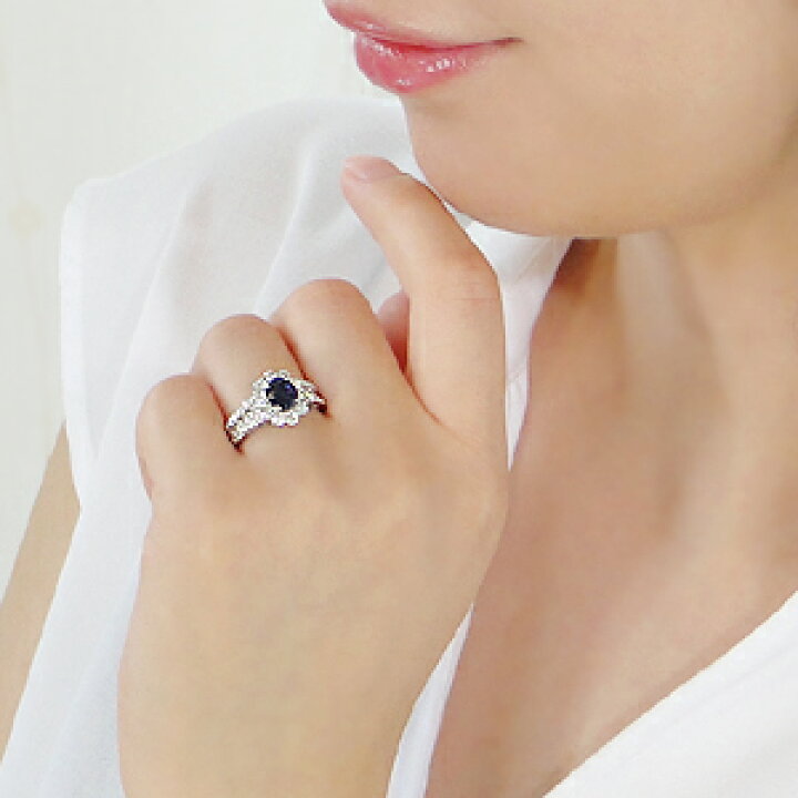 楽天市場】Pt900 ダイヤモンド&ロイヤルブルーサファイア リング【鑑別  