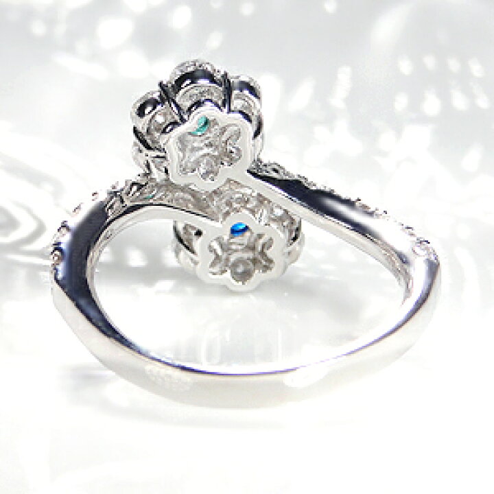 楽天市場】pt900 パライバトルマリン＆アウイナイト ダイヤモンド  