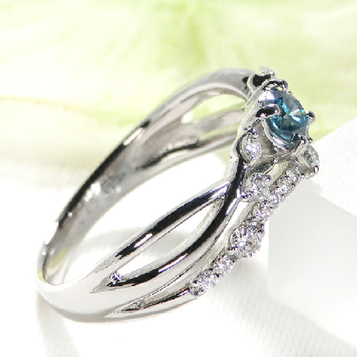 楽天市場】Pt900 ブルーダイヤモンド リング指輪 リング プラチナ  