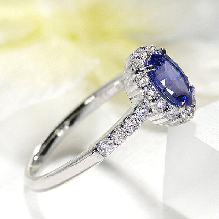 楽天市場】Pt900 タンザナイト ダイヤモンド リング指輪 リング  