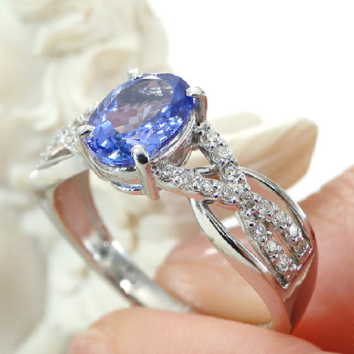 楽天市場】pt900 タンザナイト ダイヤモンド リングジュエリー  