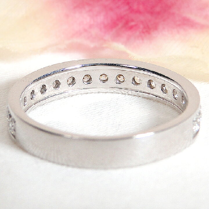 楽天市場】Pt900【0.5ct】ダイヤモンド ハーフエタニティ リング  
