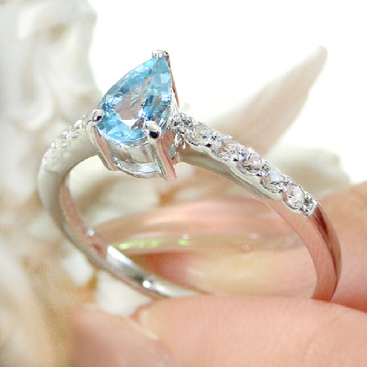 楽天市場】Pt900 アクアマリン ダイヤモンド リング指輪 プラチナ  