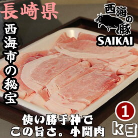 長崎県 秘宝 西海の豚 小間肉 1kg(500g×2パック) 1kgあたり4,800円
