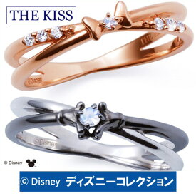 ＼当店P10倍 6月5日／ 【ディズニーコレクション】 ミッキー ＆ ミニー リボン＆ハンドモチーフ THE KISS シルバー ペアリング 【ペア販売】 指輪 ディズニー SV925 ロイヤルブルームーンストーン 指輪 THEKISS DI-SR702RBM-DI-SR701RBM 記念日 1周年 メモリアル