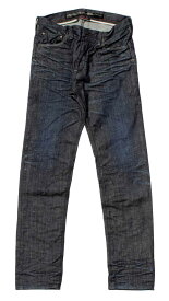 BLUEWAY:ソリッドストレッチデニム・レギュラーテーパードジーンズ（ダークビンテージ）:M1881-4100 S-LL ブルーウェイ ジーンズ メンズ デニム 裾上げ 日本製