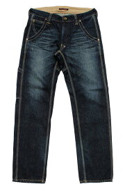 BLUEWAY:13.5ozビンテージデニム・ロガー ワークパンツ（オールドブルー）:M1925-4450 S-LL ブルーウェイ ジーンズ メンズ デニム 裾上げ ストレート 日本製