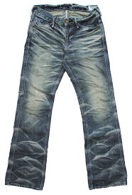 ブーツカットジーンズ;BLUEWAY:ビンテージデニム・エンジニア フレアカットジーンズ(シェーバーフェード):M1631-5705 S-LL ブルーウェイ ジーンズ メンズ デニム 日本製 裾上げ