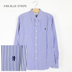 【SALE セール】Gymphlex ジムフレックス メンズ 長袖ボタンダウンシャツ 100/2 STRIPE＆GINGHAM J-0643TSS