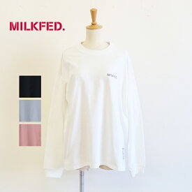 【SALE セール 20％OFF】MILKFED. ミルクフェド レディース BASIC STENCIL WIDE LS TEE 103223011023