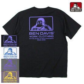 【SALE セール】BEN DAVIS ベンデイビス Tシャツ ボックスロゴ 刺繍 半袖Tシャツ C-0580013