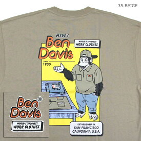 【SALE セール】BEN DAVIS ベンデイビス Tシャツ HERE'S 半袖ビッグTシャツ C-1580015