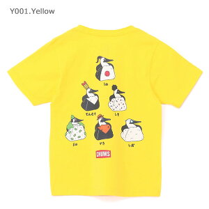 CHUMS �`�����X �L�b�Y Kids Booby Onigiri Friends T-Shirt �L�b�Y�u�[�r�[�I�j�M���t�����YT�V���c CH21-1444
