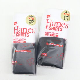 HANES ヘインズ Japan Fit 2P CREW NECK T-SHIRTS WHITE ジャパンフィット 2PクルーネックTシャツ ホワイト ブラック H5320