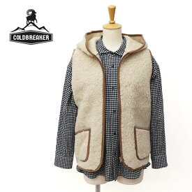 【SALE セール】COLDBREAKER コールドブレイカー レディース フード付ウールボアベスト PYRENEE HOOD