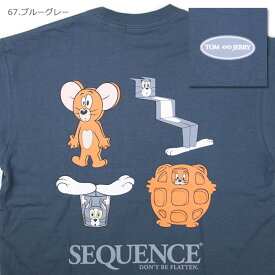 【SALE セール】Sequence シーケンス TOM and JERRY FUNNY ART LS TEE トムとジェリー ファニー・アート 長袖Tシャツ T-0770907