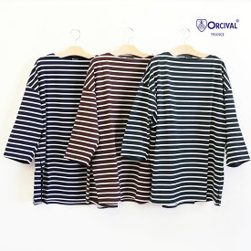 ORCIVAL オーシバル レディース MERCERIZATION LONG BOAT NECK マーセリゼーション ボートネック ロングカットソー チュニック OR-C0139 MER