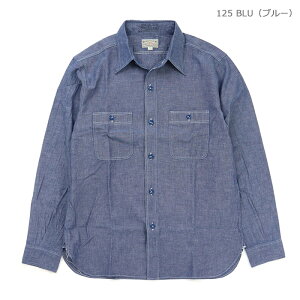BUZZ RICKSON'S �o�Y���N�\���Y �V���c BLUE CHAMBRAY WORK SHIRT (LONG SLEEVE) �u���[�V�����u���[ ���[�N�V���c�i�����j BR25995