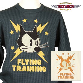 TOYS McCOY トイズマッコイ Tシャツ BIG WAFFLE CREW NECK SHIRT FELIX THE CAT FLYING TRAINING ビッグワッフルクルーネックシャツ フィリックス・ザ・キャット フライング トレーニング TMC2250