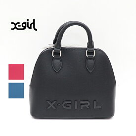 X-girl エックスガールFAUX LEATHER 2WAY BOSTON BAG バッグ 105234053007