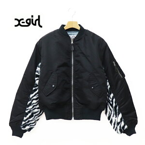 ySALE Z[ 20OFFzX-girl GbNXK[ fB[X PANELED FUR REVERSIBLE MA-1 JACKET o[VuWPbg@ 105244021008