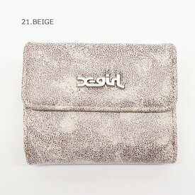 X-girl エックスガールDISTRESSED FAUX LEATHER MINI WALLET 三つ折りウォレット 105244054012