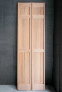 【木製 折戸】オリジナル木製 クローゼット ドア1460 W606