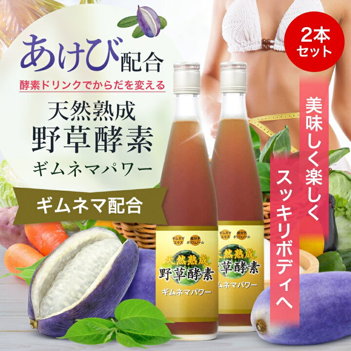 楽天市場】野草酵素 ギムネマパワー 2本セット (送料無料)【diet_D1812 