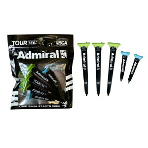 �A�h�~���� �S���t �e�B�[ ADMG4AET Admiral Tour Tee �c�A�[ Admiral Golf 1�p�b�N 5�{�� �����O �V���[�g �u���b�N �}���` 25E TKY