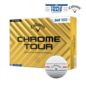 LEFC NcA[ 360° gvgbN {[ 1_[X(12) Callaway CHROME TOUR 360° TRIPLE TRACK GOLF BALL CS360TT 24EB