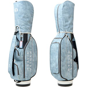 �g�����B�X�}�V���[ 25�N�H�~���f�� �V�� �S���t �J�[�g �L���f�B�o�b�O 7AM900 TRAVISMATHEW GOLF TM MOTIF CART BAG CB �u���[ �u���b�N �I�[����