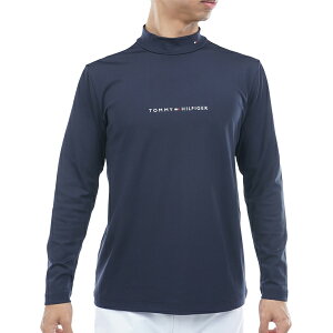 トミーヒルフィガー 25年秋冬ウエア 新作 メンズ ゴルフ モックネックシャツ THMA563 ベア天 長袖 TOMMY HILFIGER GOLF トップス カットソー 10PT