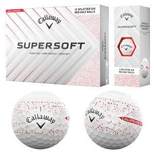 V LEFC St X[p[ \tg Xvb^[ {[ SUPER SOFT SPLATTER BALL 25Nf 1_[X 12 u[ bh Callaway GOLF 25B