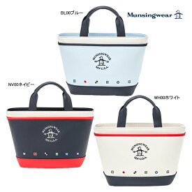 新作 マンシングウェア ゴルフ レディース カートバッグ MG5STT41L 合皮素材カートバッグ Munsingwear デサント ラウンド ペンギン 飛び柄 ポケット 25SSE ASR25