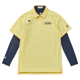新作 ルコック ゴルフ メンズ ウエア ポロシャツ LG5STZ01M インナーセット 2WAY シャツ le coq sportif GOLF デサント 半袖 長袖 セットアップ 25SSW SAL
