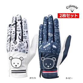 2枚セット キャロウェイ ゴルフ レディース 両手 グローブ 26年春夏モデル 新作 ベア デュアル Bear Dual Glove Women's 26 JM Callaway GOLF YPP