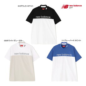 先行予約 ニューバランス ゴルフ メンズ ウェア プルオーバー 26年春夏ウエア 新作 012-6166008 モックネック 半袖 new balance GOLF NB トップス カットソー