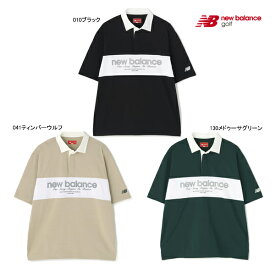 先行予約 ニューバランス ゴルフ メンズ ウェア ラガーシャツ 26年春夏ウエア 新作 012-6166009 半袖 new balance GOLF NB 衿付 トップス カットソー 接触冷感