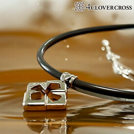 4クローバークロス ネックレス ASモデル ツアープロ愛用品 スポーツネックレス 4clovercross 天然ミネラル鉱石 自然療法 軽量 ペンダント ゴルフ 25ET