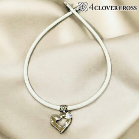 4クローバークロス ネックレス オープンハートモデル スポーツネックレス 4clovercross 天然ミネラル鉱石 自然療法 軽量 ペンダント ゴルフ 25ET