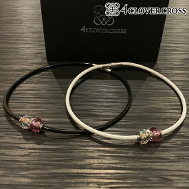 【エントリーで更にポイント3倍中】4クローバークロス ネックレス ローズモデル スポーツネックレス 4clovercross 天然ミネラル鉱石 自然療法 軽量 ペンダント クリスタルモデル ゴルフ 25ET