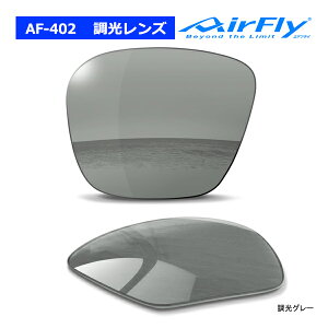 エアフライ AF-402 調光レンズ単品 Photochromic Gray スペアレンズ ノーズパッドレス スポーツ サングラス 交換 AirFly ジゴスペック ZYGOSPEC 25ET Spare Lens