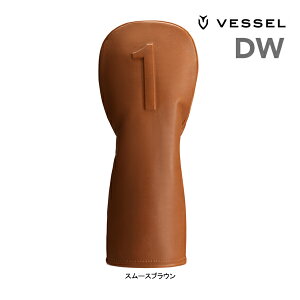 �x�[�� �S���t �V�F LUX �w�b�h�J�o�[ HC1123 �h���C�o�[�p HEAD COVER HC DW DR VESSEL GOLF �u���E�� SMOOTH BROWN ���F�[�� 26ET 10PT