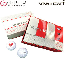 【レディース】【21年継続モデル】 ビバハート ゴルフボール 1ダース(12球) グリップインターナショナル VIVA HEART GRIP INTERNATIONAL BALL