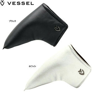 �x�[�� �S���t �{�v���p�^�[�J�o�[ �u���[�h�p PC23118 Genuine Leather Putter Cover PC VESSEL GOLF �u���b�N �z���C�g ���F�[�� 26ET 10PT